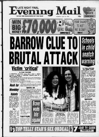 cover page of Birmingham Mail published on May 22, 1993