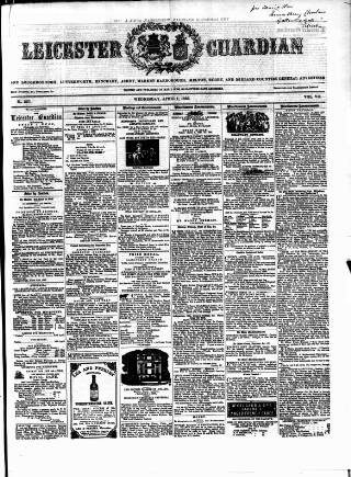 cover page of Leicester Guardian published on April 1, 1863