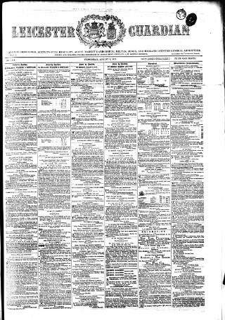 cover page of Leicester Guardian published on August 2, 1871