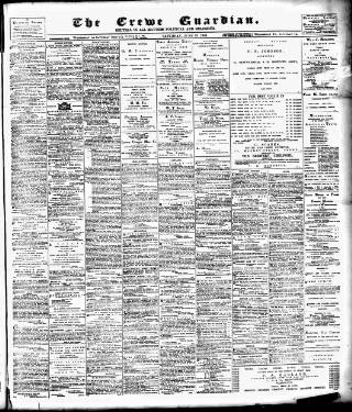 cover page of Crewe Guardian published on June 13, 1903