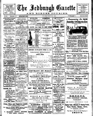 cover page of Jedburgh Gazette published on May 22, 1931