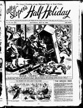 cover page of Ally Sloper's Half Holiday published on May 22, 1886