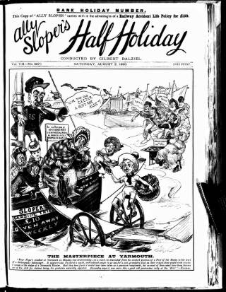 cover page of Ally Sloper's Half Holiday published on August 2, 1890