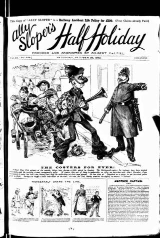 cover page of Ally Sloper's Half Holiday published on October 29, 1892
