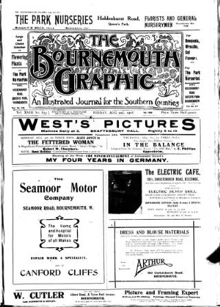 cover page of Bournemouth Graphic published on August 2, 1918