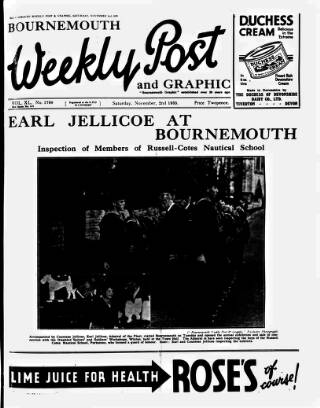 cover page of Bournemouth Graphic published on November 2, 1935