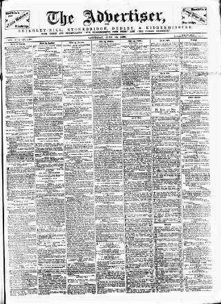 cover page of County Advertiser & Herald for Staffordshire and Worcestershire published on June 13, 1896