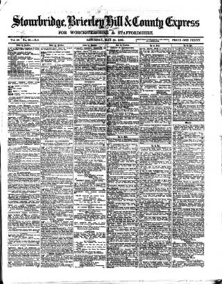 cover page of County Express published on May 22, 1886