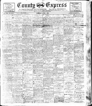 cover page of County Express published on April 1, 1911