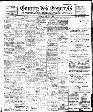 cover page of County Express published on November 2, 1912