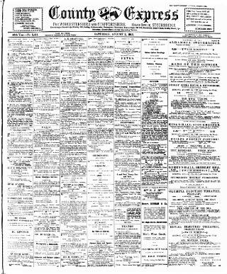 cover page of County Express published on August 2, 1913