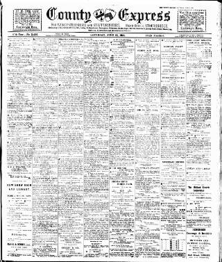 cover page of County Express published on June 13, 1914