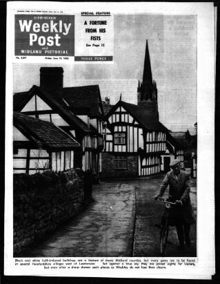 cover page of Birmingham Weekly Post published on June 13, 1958