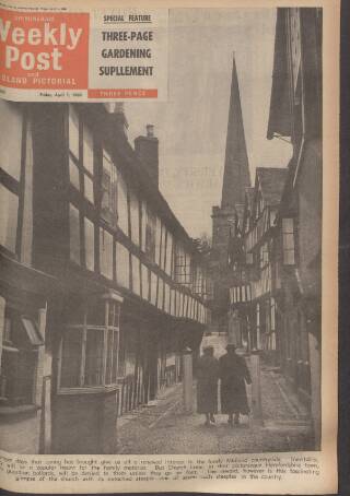 cover page of Birmingham Weekly Post published on April 1, 1960