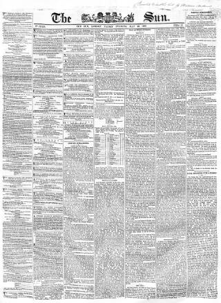 cover page of Sun (London) published on May 22, 1863