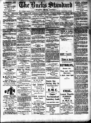 cover page of Bucks Standard published on May 22, 1909