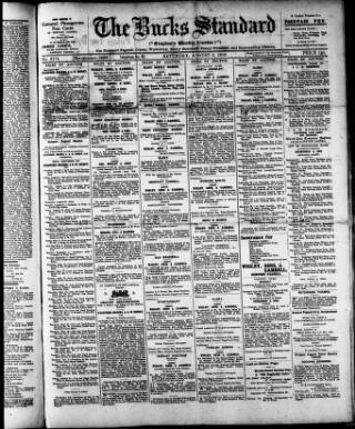 cover page of Bucks Standard published on August 2, 1919
