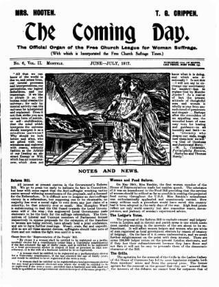 cover page of Free Church Suffrage Times published on June 15, 1917