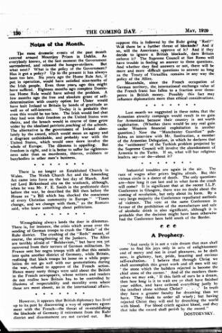 cover page of Free Church Suffrage Times published on May 15, 1920
