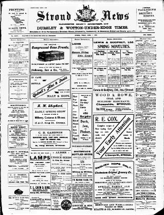 cover page of Stroud News and Gloucestershire Advertiser published on April 1, 1910