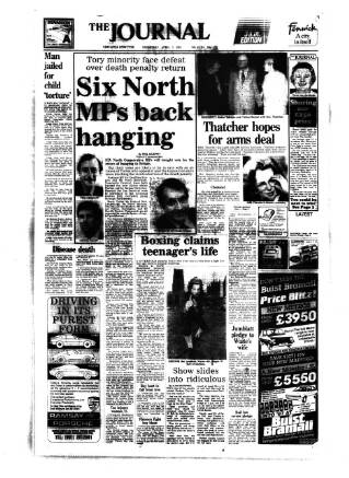 cover page of Newcastle Journal published on April 1, 1987
