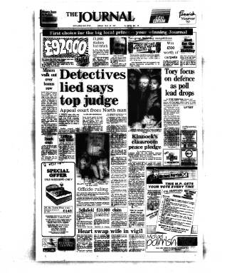 cover page of Newcastle Journal published on May 22, 1987