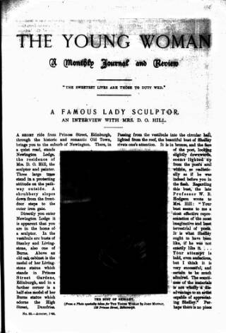 cover page of Young Woman published on August 2, 1895