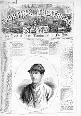 cover page of Illustrated Sporting News and Theatrical and Musical Review published on April 25, 1868