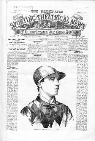 cover page of Illustrated Sporting News and Theatrical and Musical Review published on May 22, 1869