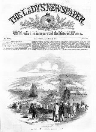 cover page of Lady's Newspaper and Pictorial Times published on August 2, 1851
