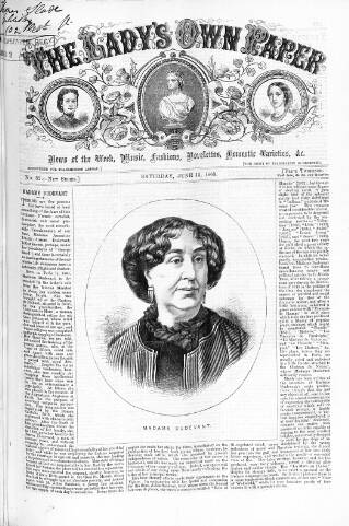 cover page of Lady's Own Paper published on June 13, 1868