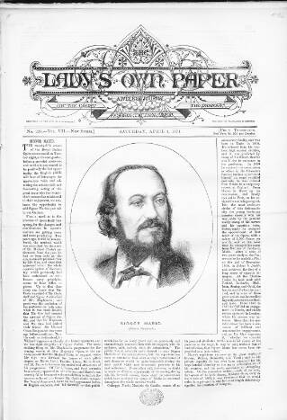 cover page of Lady's Own Paper published on April 1, 1871