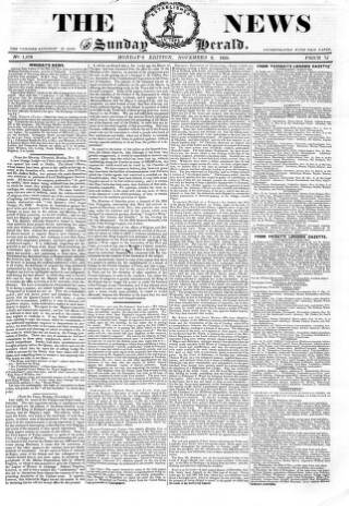 cover page of The News (London) published on November 2, 1835