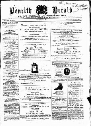 cover page of Cumberland & Westmorland Herald published on May 22, 1869