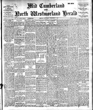 cover page of Cumberland & Westmorland Herald published on November 2, 1901
