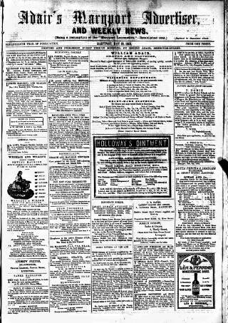 cover page of Maryport Advertiser published on May 22, 1868