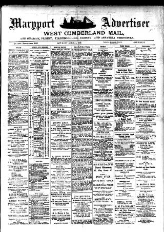 cover page of Maryport Advertiser published on April 1, 1905