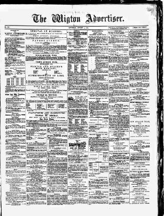 cover page of Wigton Advertiser published on August 2, 1873