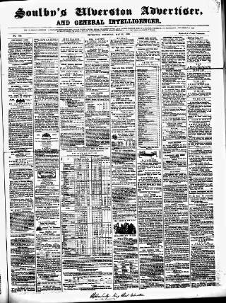 cover page of Soulby's Ulverston Advertiser and General Intelligencer published on May 22, 1862