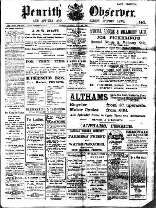 cover page of Penrith Observer published on June 13, 1922