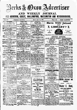 cover page of Berks and Oxon Advertiser published on April 1, 1927