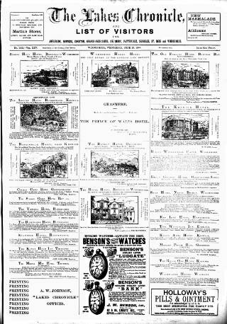 cover page of Lakes Chronicle and Reporter published on June 13, 1900