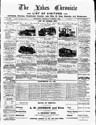 cover page of Lakes Chronicle and Reporter published on November 2, 1904