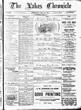 cover page of Lakes Chronicle and Reporter published on May 22, 1907