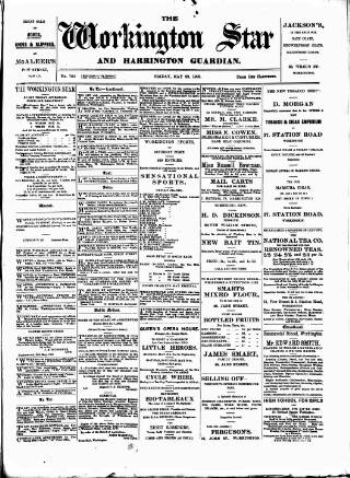 cover page of Workington Star published on May 22, 1903