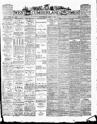 cover page of West Cumberland Times published on April 1, 1891