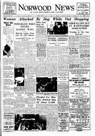 cover page of Norwood News published on April 1, 1949