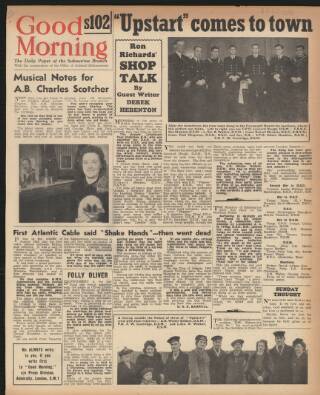 cover page of Good Morning published on April 1, 1945