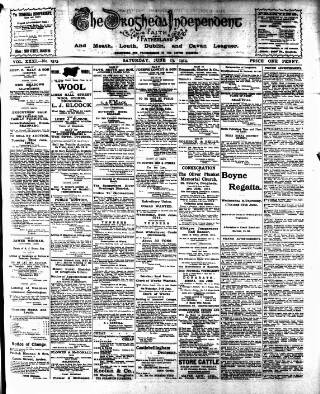 cover page of Drogheda Independent published on June 13, 1914