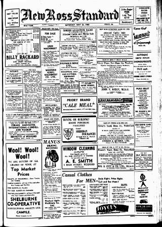 cover page of New Ross Standard published on May 22, 1965